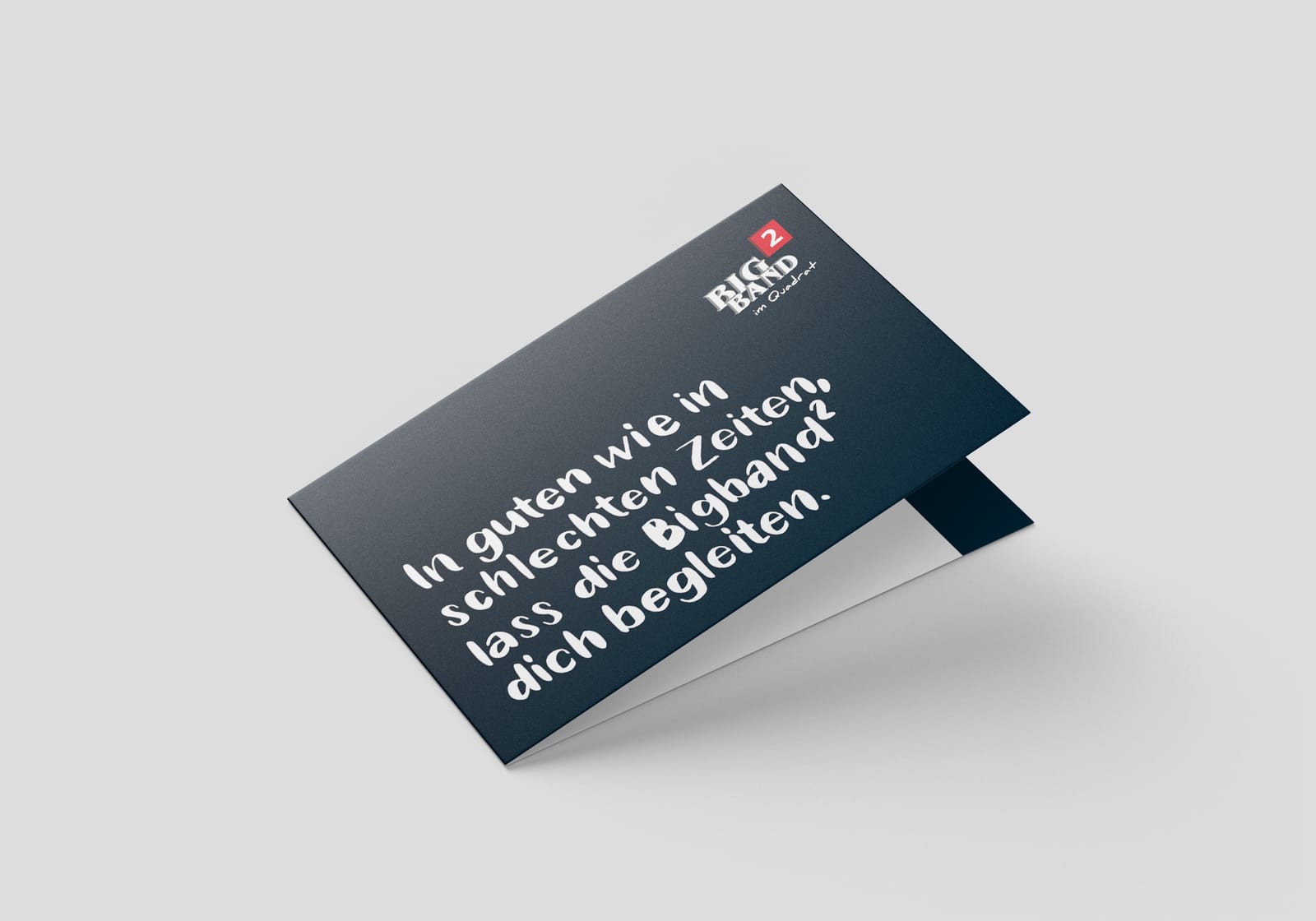BigBand im Quadrat – table card