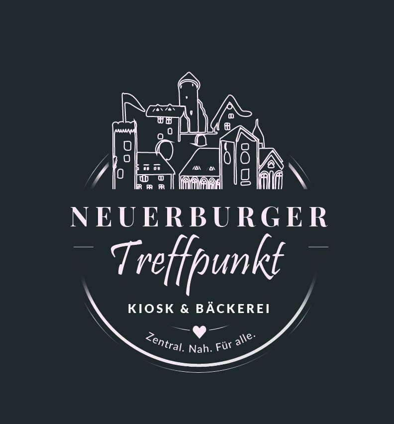 Zwischeniteration: feine Strichzeichnung der Altstadt auf dunklem Grund