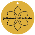 Finales Gravur-Motiv: Blume und Domain auf goldenem Messing-Plättchen