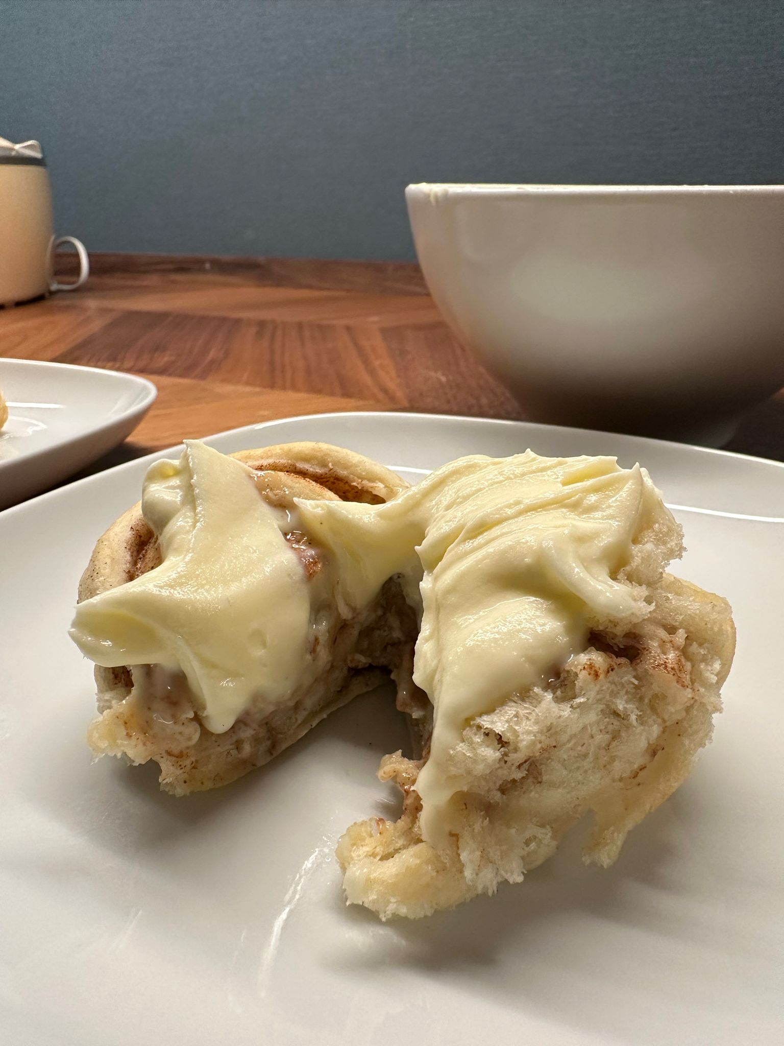 Zimtschnecken mit Frosting — fertig